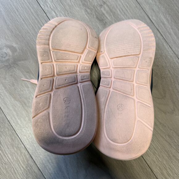 Kizik Womens Size 8.5 Men’s 7.5 SlipOn Hands-Free Sneakers Peach Cream Mint Knit - Picture 8 of 14